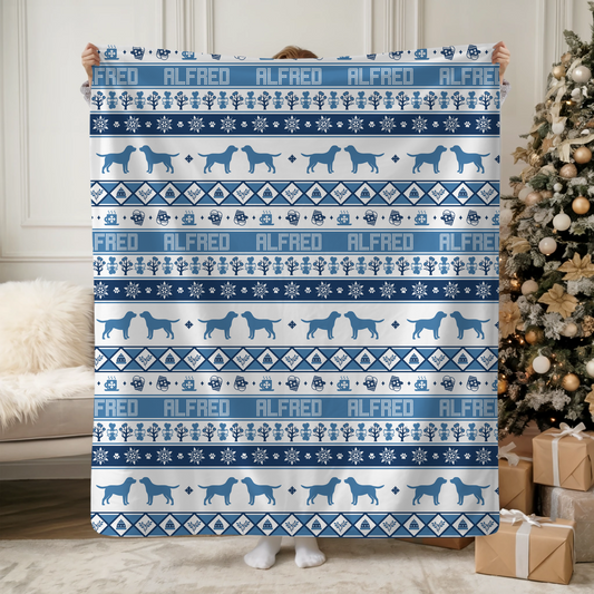 Sweater Weather Striped Sherpa Blanket